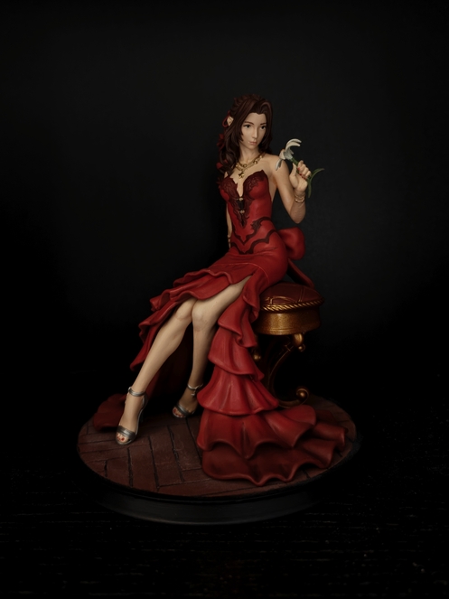 Figurine of Aeris from Final Fantasy VII